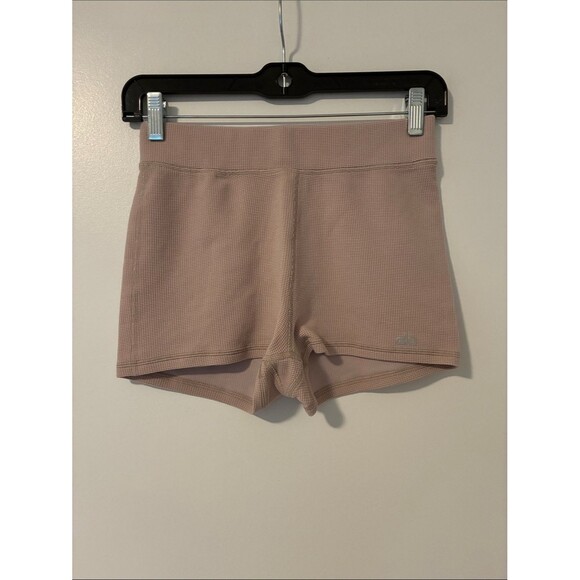 ALO Yoga Pants - Alo Yoga Microwaffle Pleasant Boyshort Light Pink